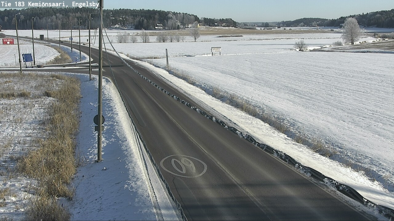 Weather Camera Image Väg 183 Kimito, Engelsby, Kemiönsaari, Varsinais-Suomi