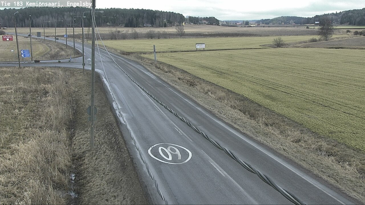 Weather Camera Image Väg 183 Kimito, Engelsby, Kemiönsaari, Varsinais-Suomi
