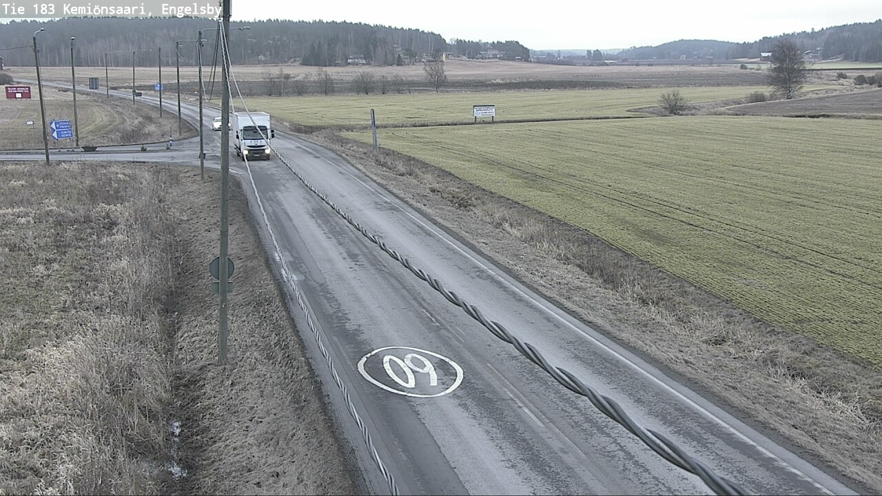 Weather Camera Image Väg 183 Kimito, Engelsby, Kemiönsaari, Varsinais-Suomi