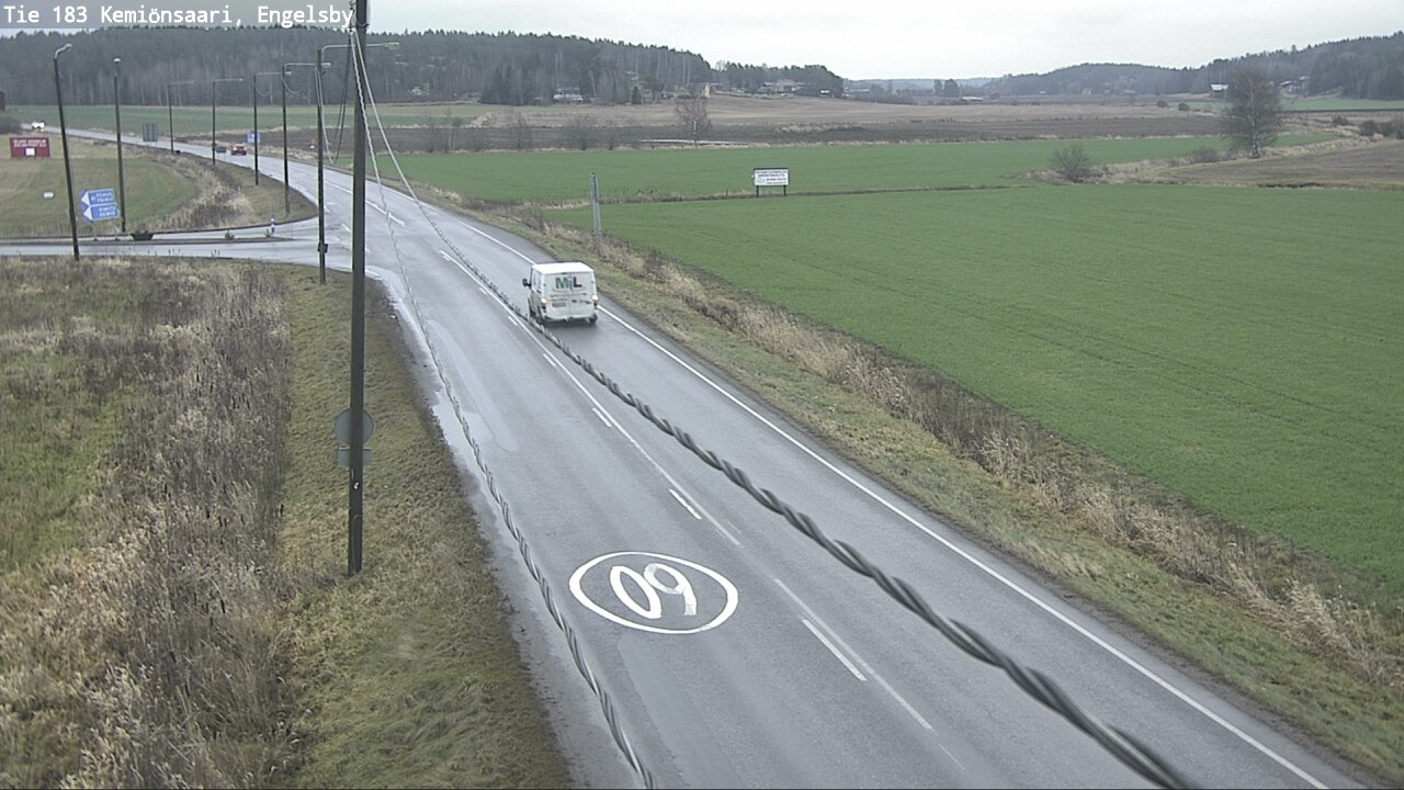 Weather Camera Image Väg 183 Kimito, Engelsby, Kemiönsaari, Varsinais-Suomi
