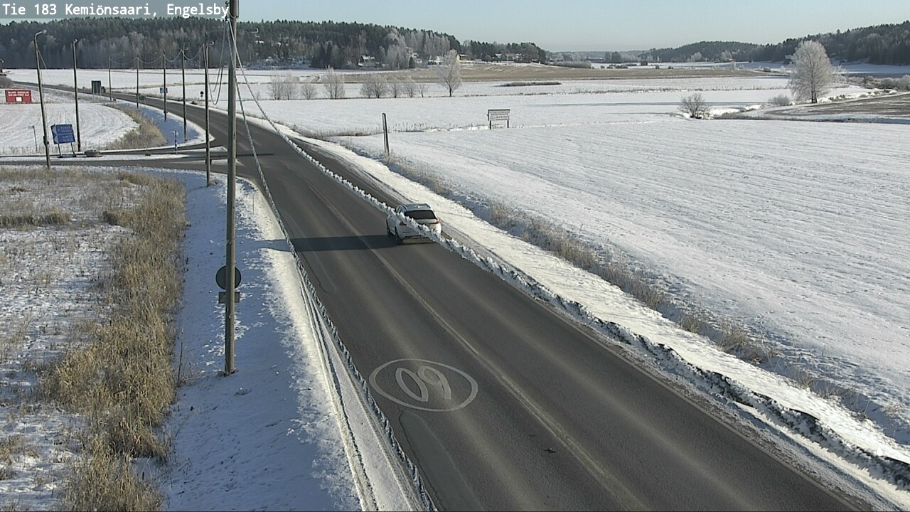 Weather Camera Image Väg 183 Kimito, Engelsby, Kemiönsaari, Varsinais-Suomi