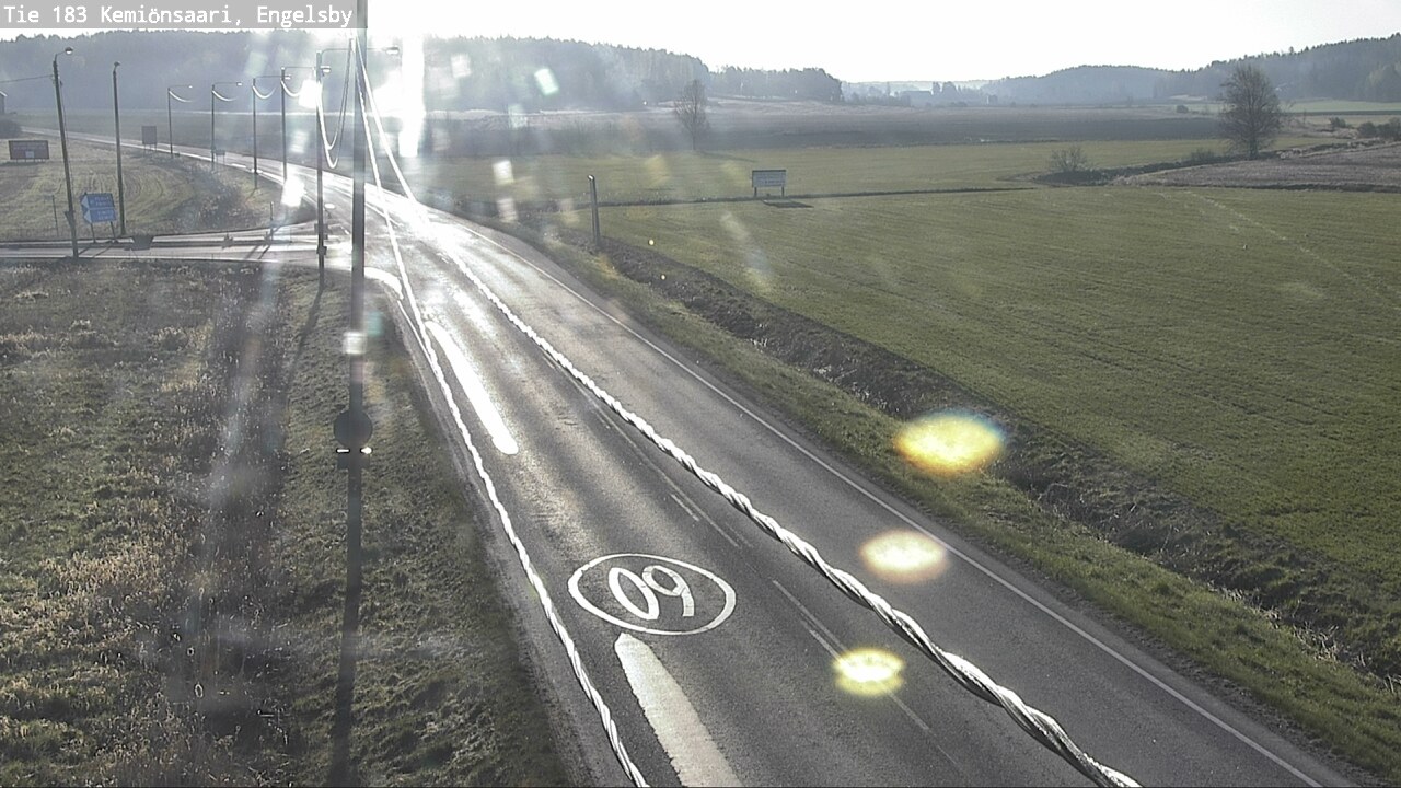 Weather Camera Image Väg 183 Kimito, Engelsby, Kemiönsaari, Varsinais-Suomi