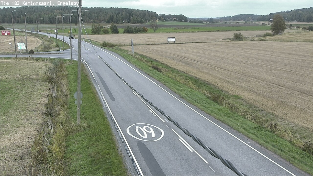 Weather Camera Image Väg 183 Kimito, Engelsby, Kemiönsaari, Varsinais-Suomi