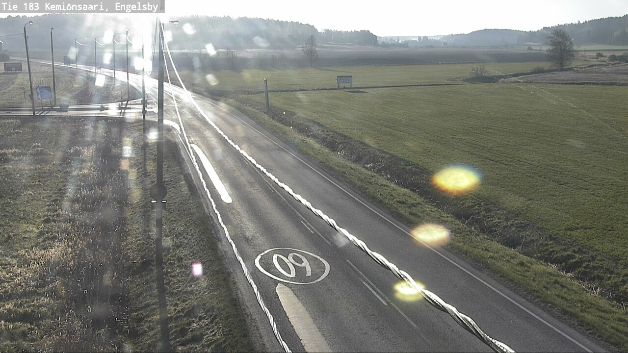 Weather Camera Image Väg 183 Kimito, Engelsby, Kemiönsaari, Varsinais-Suomi