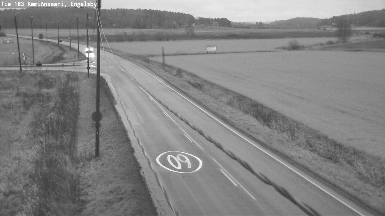 Weather Camera Image Väg 183 Kimito, Engelsby, Kemiönsaari, Varsinais-Suomi