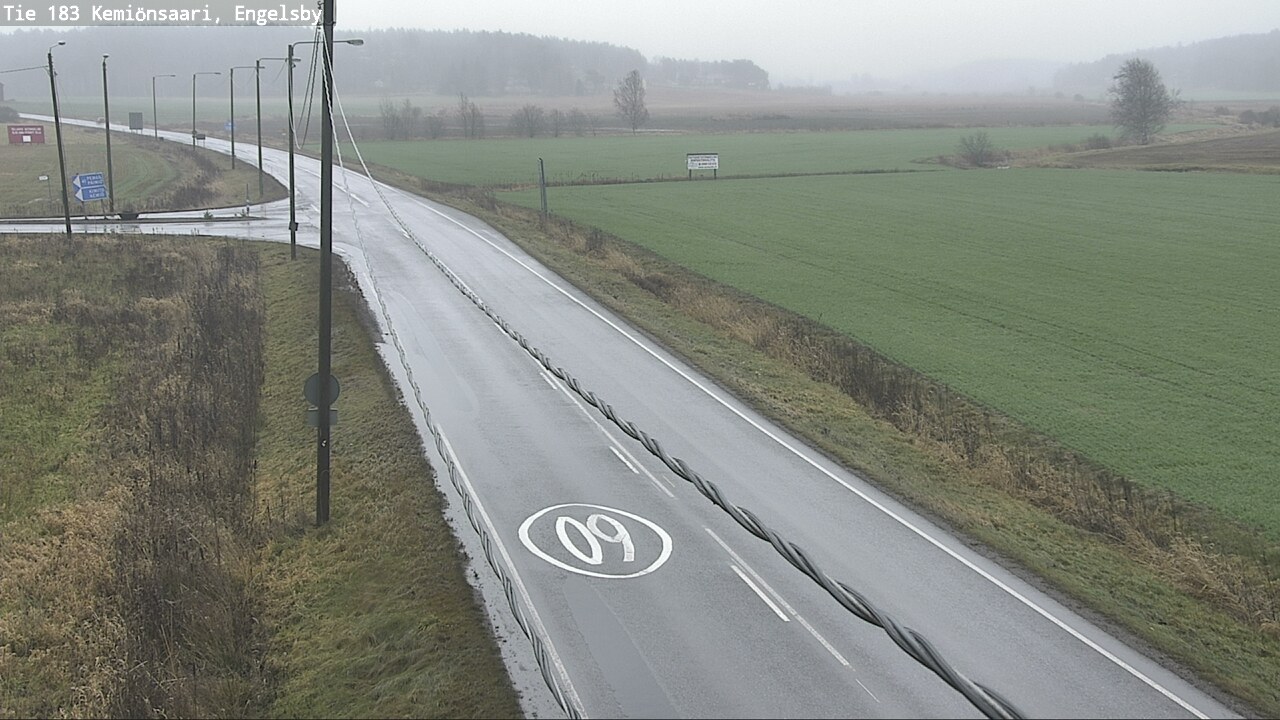 Weather Camera Image Väg 183 Kimito, Engelsby, Kemiönsaari, Varsinais-Suomi