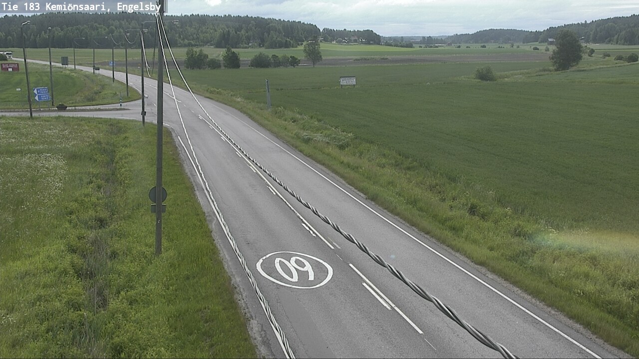 Weather Camera Image Väg 183 Kimito, Engelsby, Kemiönsaari, Varsinais-Suomi