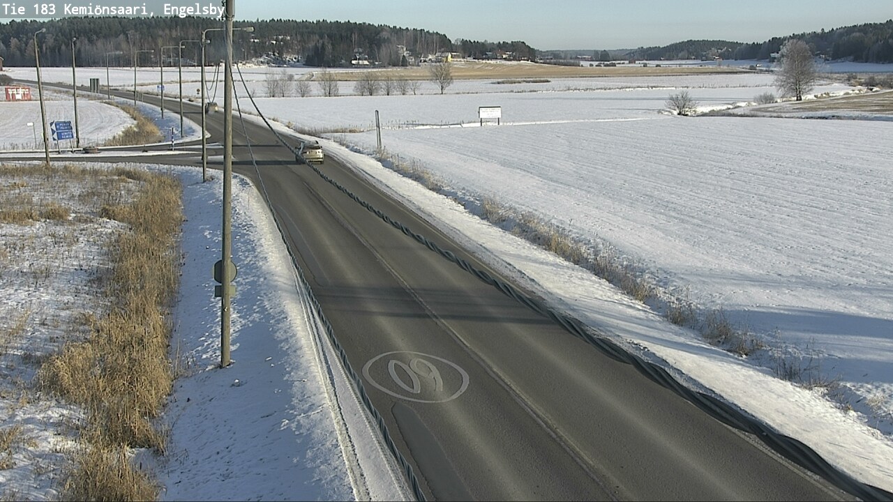 Weather Camera Image Väg 183 Kimito, Engelsby, Kemiönsaari, Varsinais-Suomi