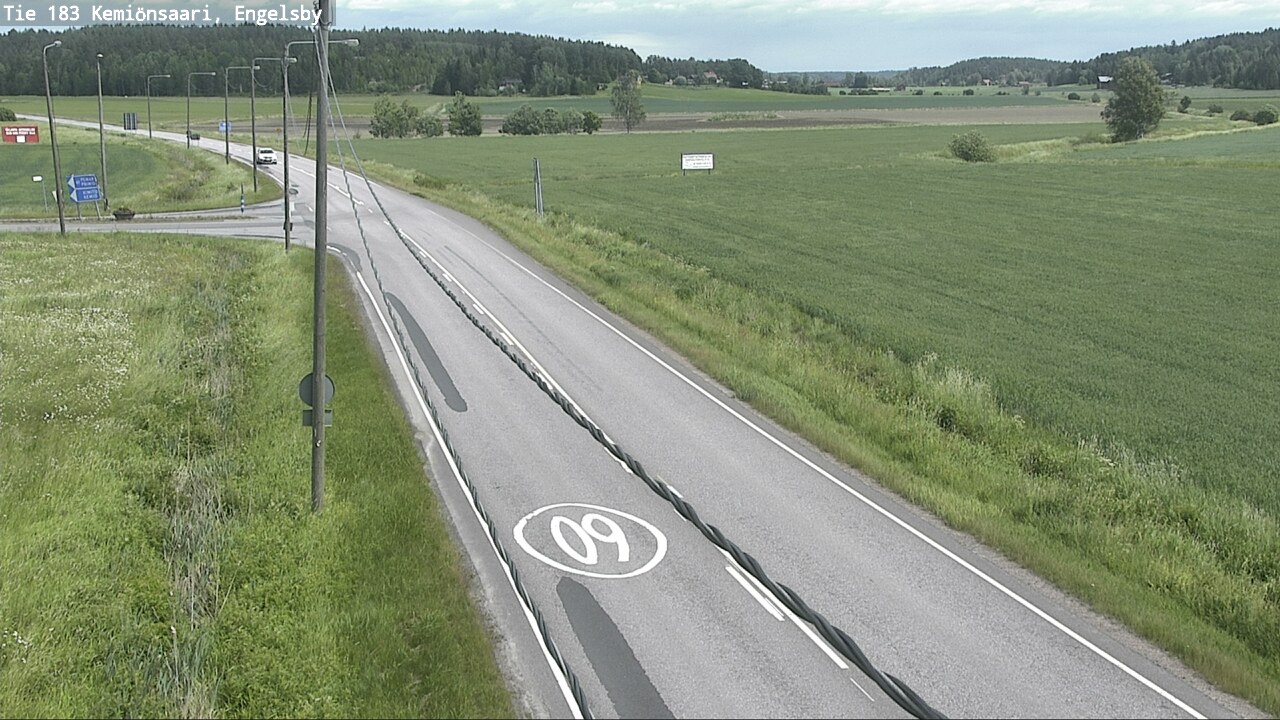 Weather Camera Image Väg 183 Kimito, Engelsby, Kemiönsaari, Varsinais-Suomi