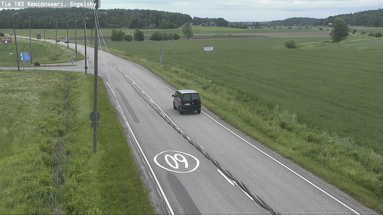 Weather Camera Image Väg 183 Kimito, Engelsby, Kemiönsaari, Varsinais-Suomi