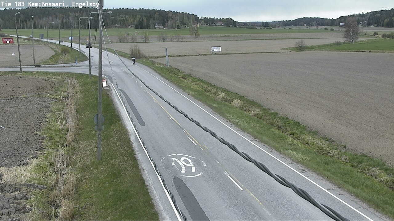 Weather Camera Image Väg 183 Kimito, Engelsby, Kemiönsaari, Varsinais-Suomi