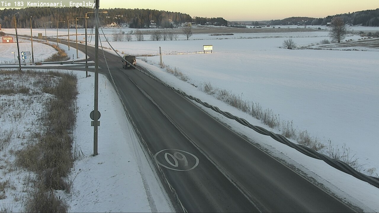 Weather Camera Image Väg 183 Kimito, Engelsby, Kemiönsaari, Varsinais-Suomi