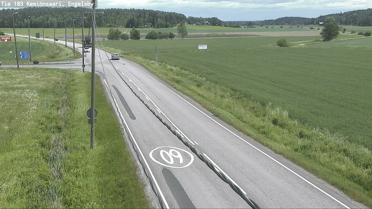 Weather Camera Image Väg 183 Kimito, Engelsby, Kemiönsaari, Varsinais-Suomi