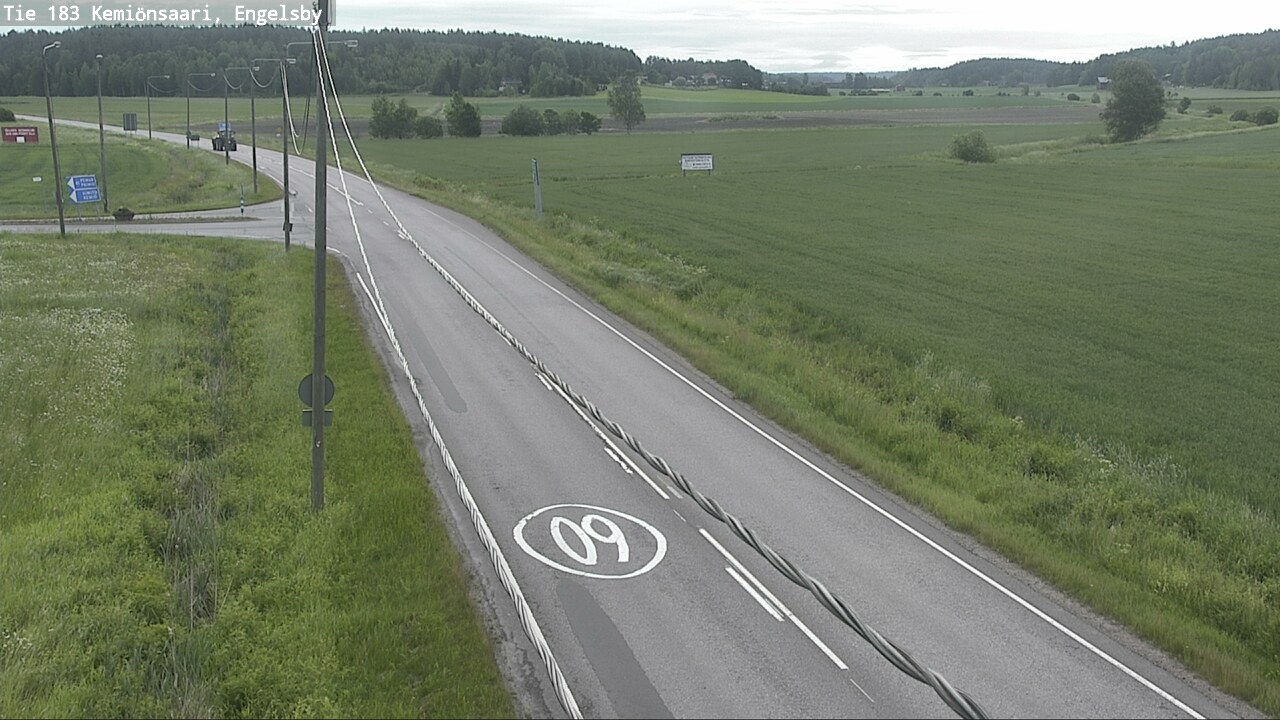 Weather Camera Image Väg 183 Kimito, Engelsby, Kemiönsaari, Varsinais-Suomi