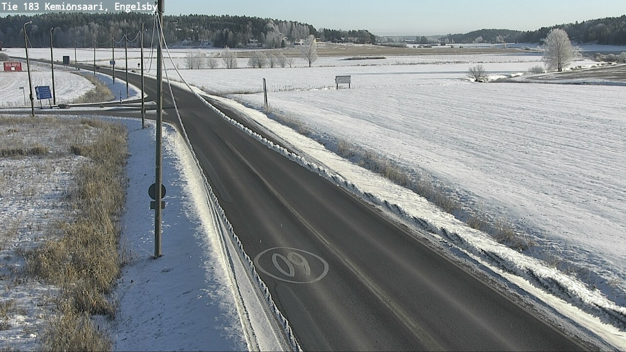 Weather Camera Image Väg 183 Kimito, Engelsby, Kemiönsaari, Varsinais-Suomi