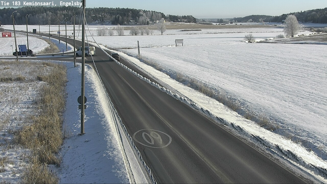 Weather Camera Image Väg 183 Kimito, Engelsby, Kemiönsaari, Varsinais-Suomi