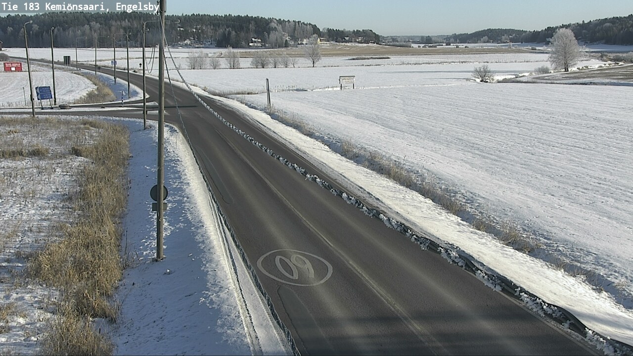 Weather Camera Image Väg 183 Kimito, Engelsby, Kemiönsaari, Varsinais-Suomi