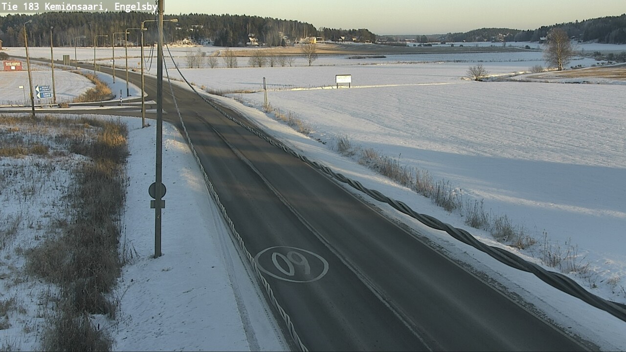 Weather Camera Image Väg 183 Kimito, Engelsby, Kemiönsaari, Varsinais-Suomi
