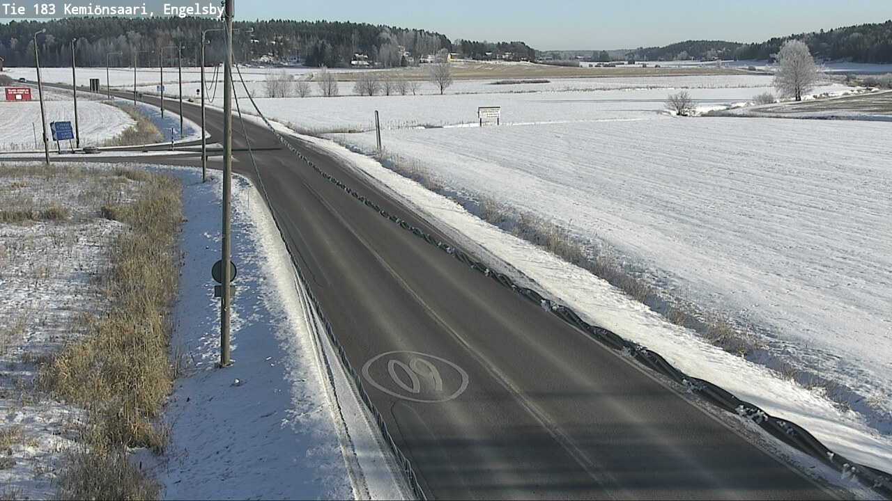 Weather Camera Image Väg 183 Kimito, Engelsby, Kemiönsaari, Varsinais-Suomi