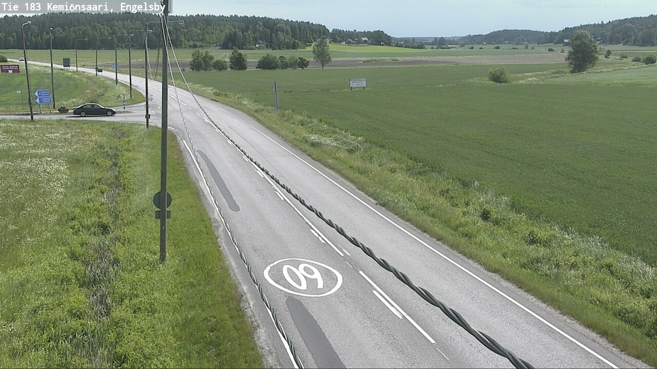 Weather Camera Image Väg 183 Kimito, Engelsby, Kemiönsaari, Varsinais-Suomi
