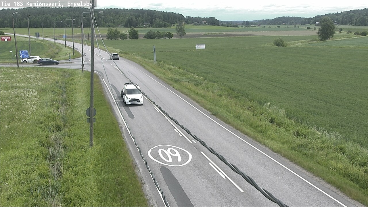 Weather Camera Image Väg 183 Kimito, Engelsby, Kemiönsaari, Varsinais-Suomi