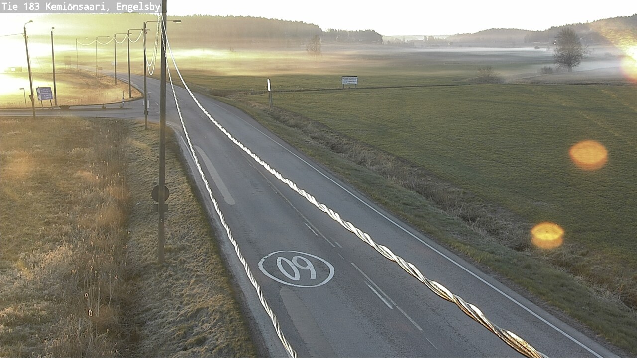 Weather Camera Image Väg 183 Kimito, Engelsby, Kemiönsaari, Varsinais-Suomi