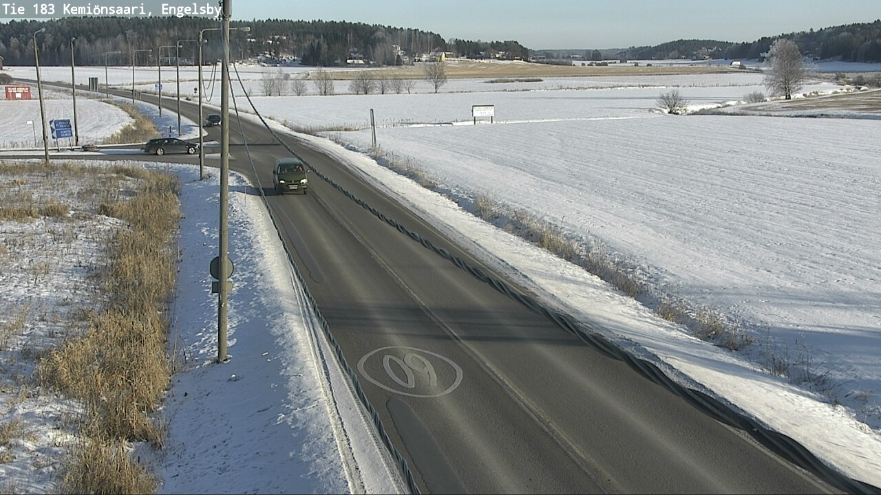 Weather Camera Image Väg 183 Kimito, Engelsby, Kemiönsaari, Varsinais-Suomi
