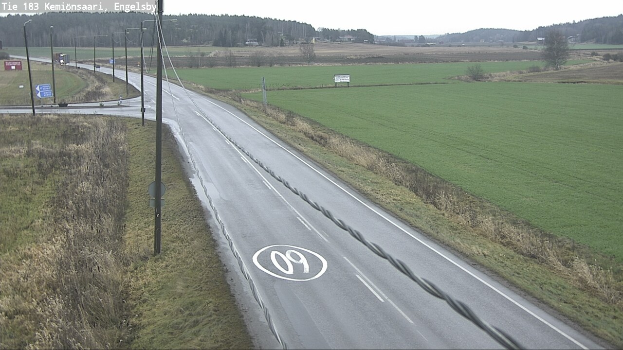 Weather Camera Image Väg 183 Kimito, Engelsby, Kemiönsaari, Varsinais-Suomi