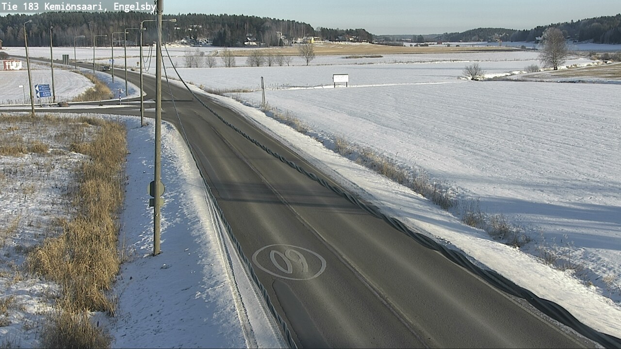 Weather Camera Image Väg 183 Kimito, Engelsby, Kemiönsaari, Varsinais-Suomi