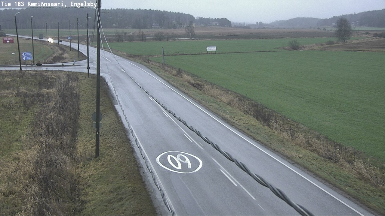 Weather Camera Image Väg 183 Kimito, Engelsby, Kemiönsaari, Varsinais-Suomi