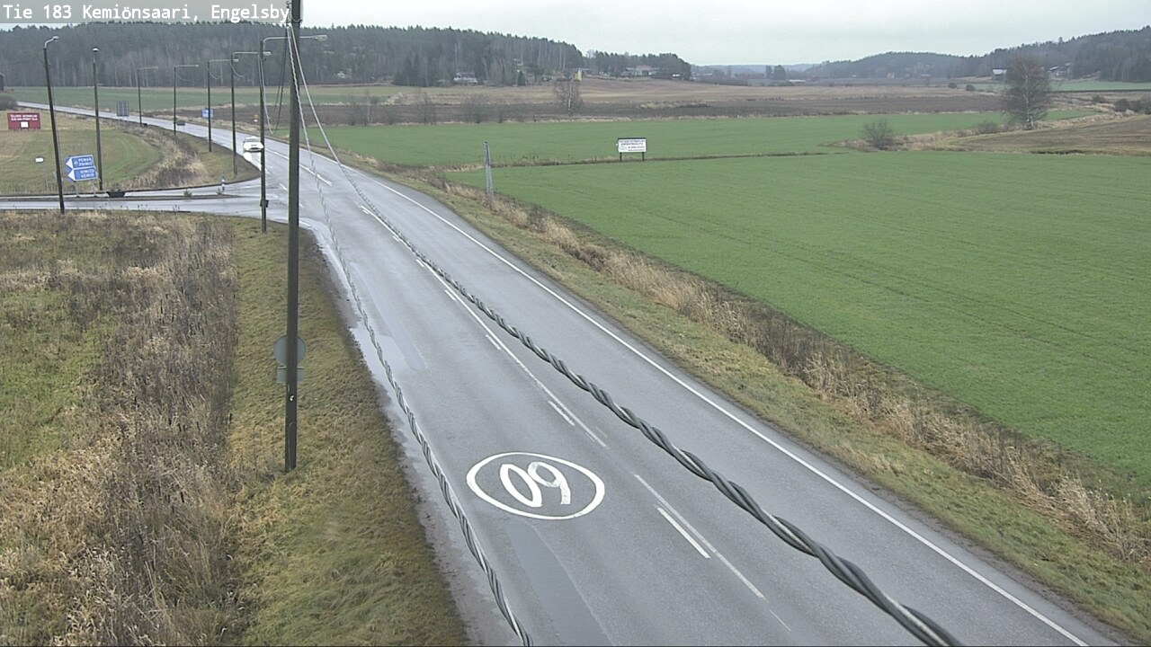 Weather Camera Image Väg 183 Kimito, Engelsby, Kemiönsaari, Varsinais-Suomi