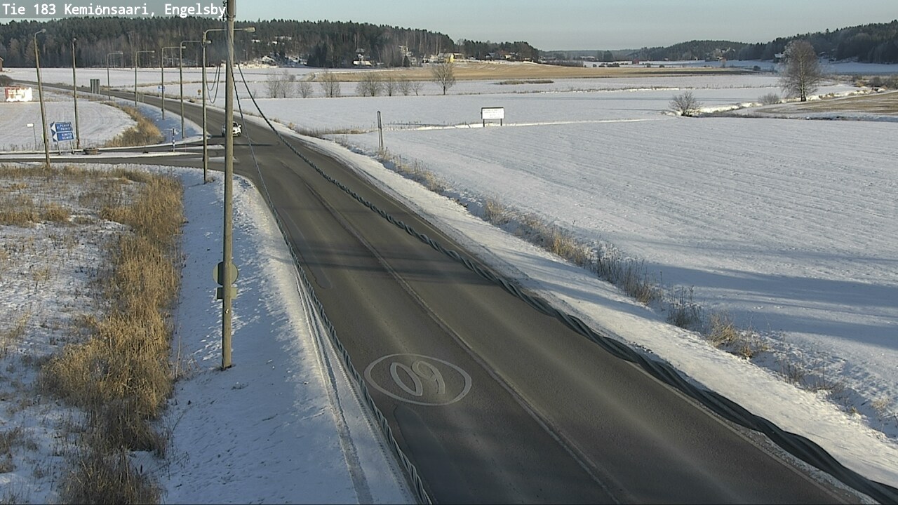 Weather Camera Image Väg 183 Kimito, Engelsby, Kemiönsaari, Varsinais-Suomi