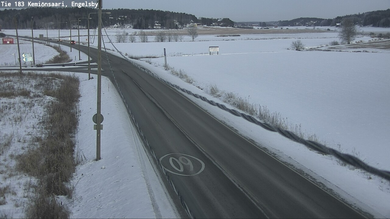 Weather Camera Image Väg 183 Kimito, Engelsby, Kemiönsaari, Varsinais-Suomi