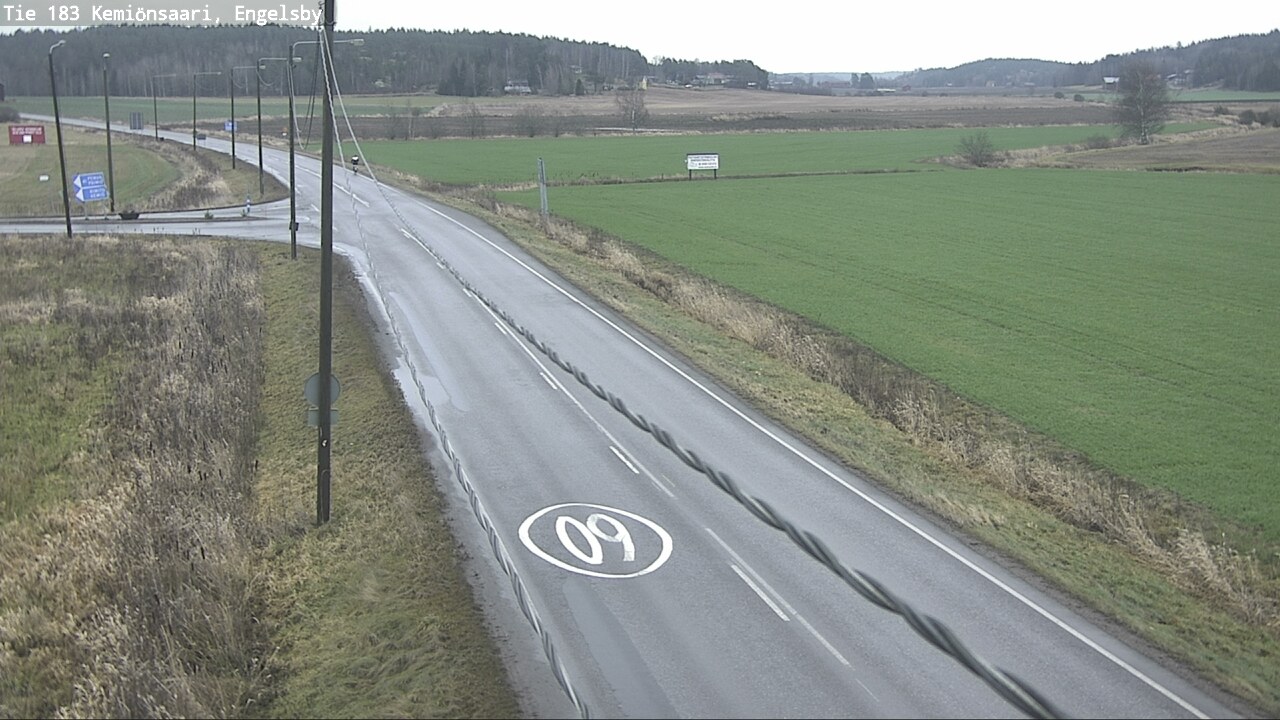 Weather Camera Image Väg 183 Kimito, Engelsby, Kemiönsaari, Varsinais-Suomi