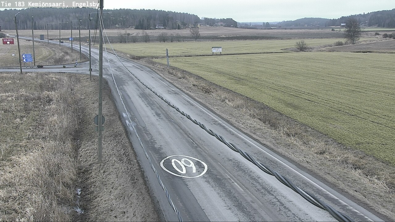 Weather Camera Image Väg 183 Kimito, Engelsby, Kemiönsaari, Varsinais-Suomi