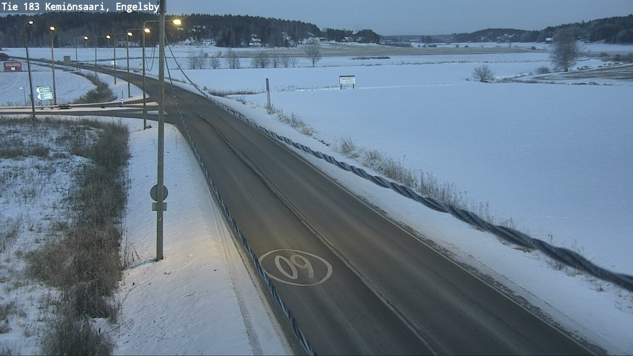 Weather Camera Image Väg 183 Kimito, Engelsby, Kemiönsaari, Varsinais-Suomi