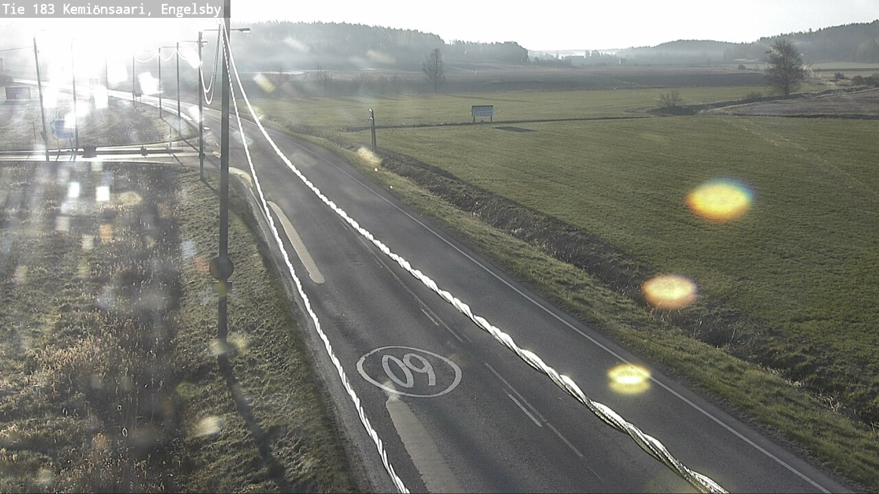 Weather Camera Image Väg 183 Kimito, Engelsby, Kemiönsaari, Varsinais-Suomi
