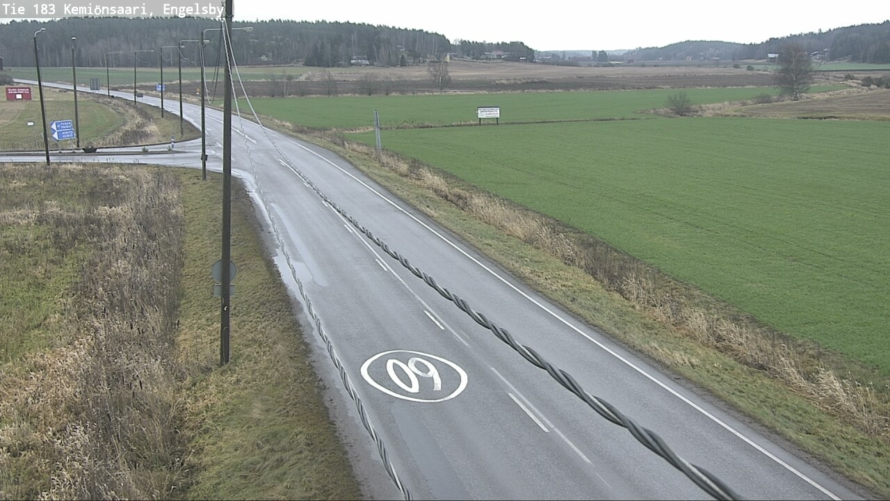 Weather Camera Image Väg 183 Kimito, Engelsby, Kemiönsaari, Varsinais-Suomi