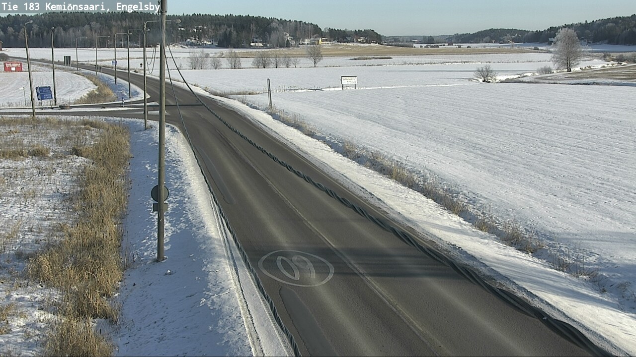 Weather Camera Image Väg 183 Kimito, Engelsby, Kemiönsaari, Varsinais-Suomi