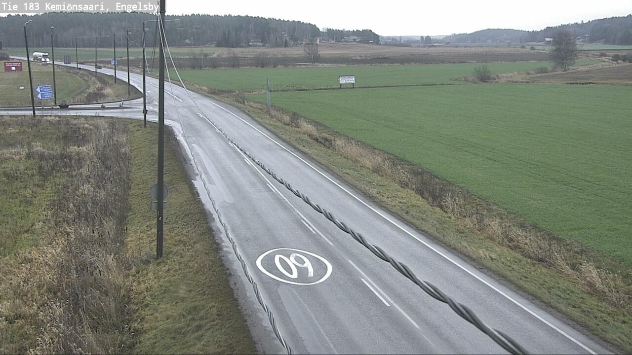 Weather Camera Image Väg 183 Kimito, Engelsby, Kemiönsaari, Varsinais-Suomi