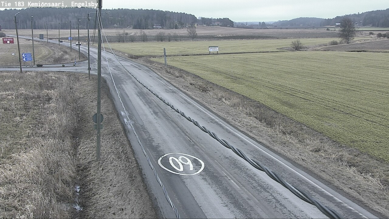 Weather Camera Image Väg 183 Kimito, Engelsby, Kemiönsaari, Varsinais-Suomi