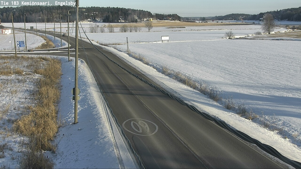 Weather Camera Image Väg 183 Kimito, Engelsby, Kemiönsaari, Varsinais-Suomi