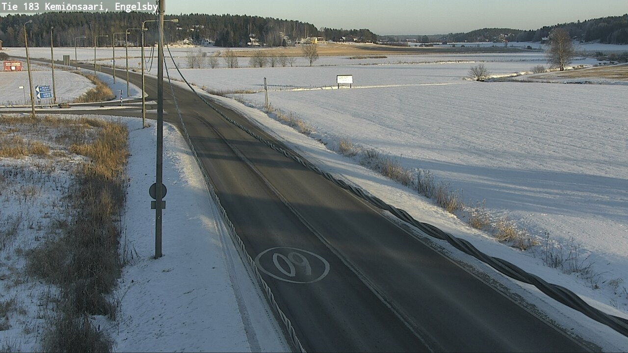 Weather Camera Image Väg 183 Kimito, Engelsby, Kemiönsaari, Varsinais-Suomi