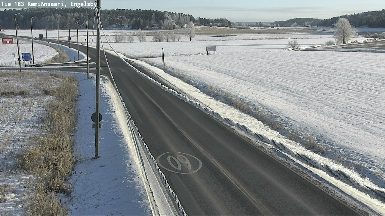 Weather Camera Image Väg 183 Kimito, Engelsby, Kemiönsaari, Varsinais-Suomi