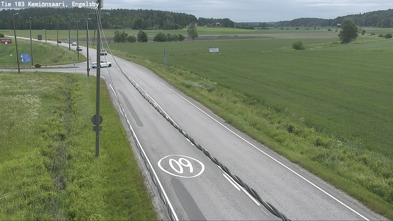 Weather Camera Image Väg 183 Kimito, Engelsby, Kemiönsaari, Varsinais-Suomi