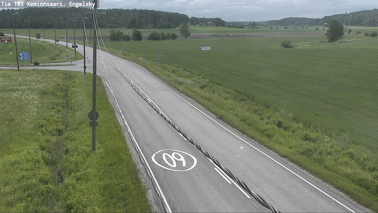Weather Camera Image Väg 183 Kimito, Engelsby, Kemiönsaari, Varsinais-Suomi