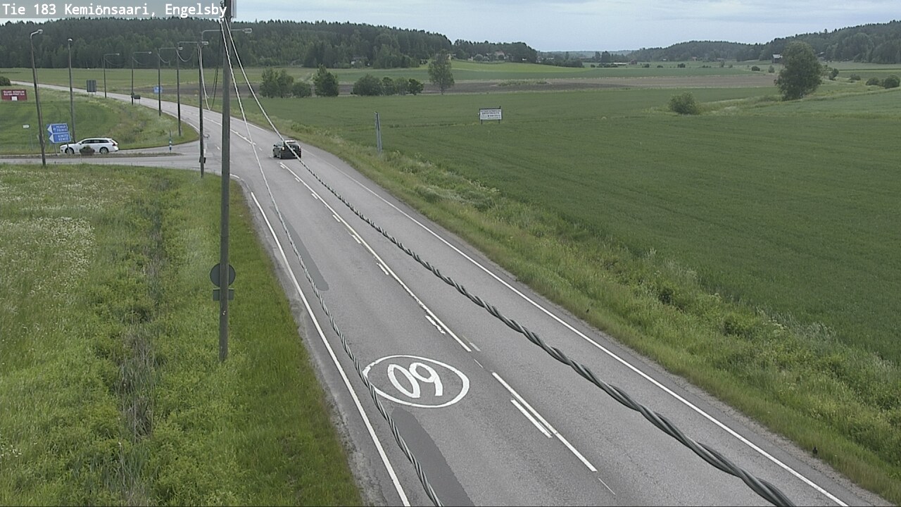 Weather Camera Image Väg 183 Kimito, Engelsby, Kemiönsaari, Varsinais-Suomi