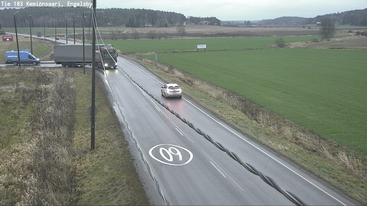 Weather Camera Image Väg 183 Kimito, Engelsby, Kemiönsaari, Varsinais-Suomi