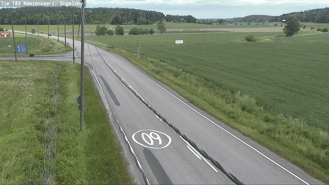 Weather Camera Image Väg 183 Kimito, Engelsby, Kemiönsaari, Varsinais-Suomi