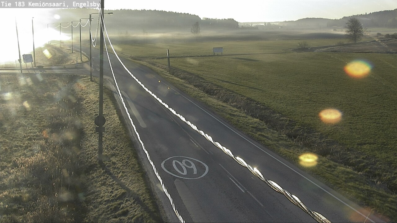 Weather Camera Image Väg 183 Kimito, Engelsby, Kemiönsaari, Varsinais-Suomi